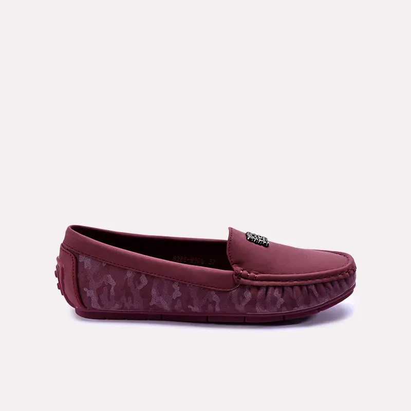 Agnessa Maroon Casual Pumps 0431283