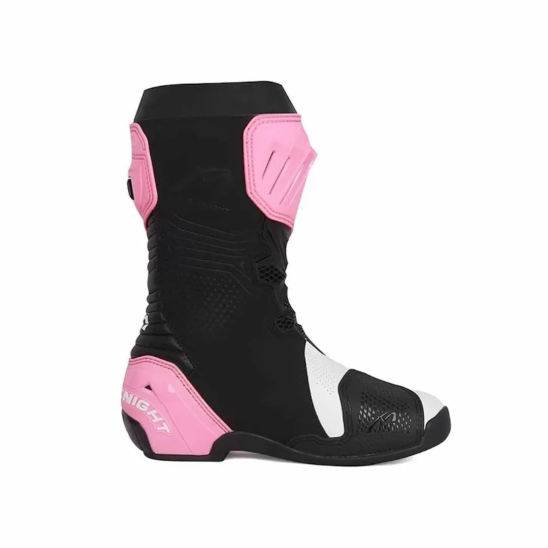 Allgoal Pink Motorcycle Riding Boots