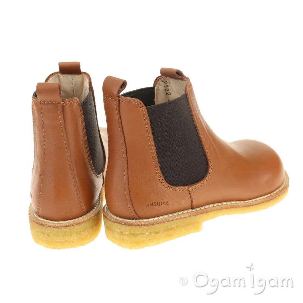 Angulus Chelsea Boys Girls Cognac Boot