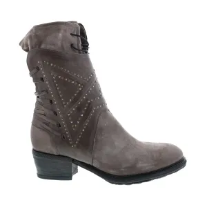 A.S.98 Callhoun A22208-101 Womens Gray Leather Zipper Casual Dress Boots