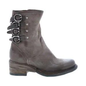 A.S.98 Spero A23215-301 Womens Gray Leather Hook & Loop Casual Dress Boots