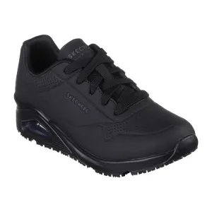 BA004-5 Skechers Work Womens Uno Slip Resistant Trainers Black 38