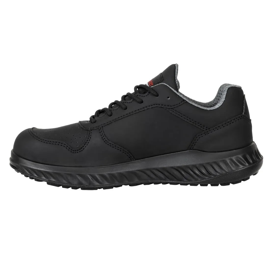 BA063-37 Slipbuster Recycled Microfibre Trainers Matte Black 37