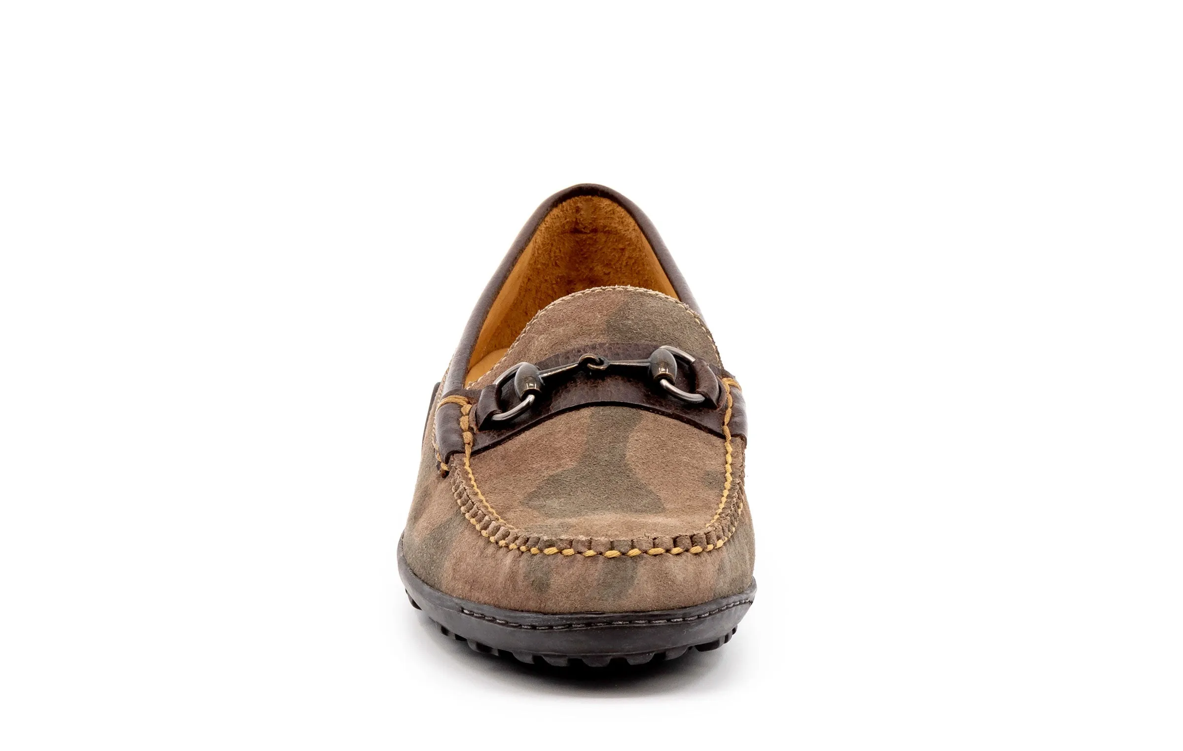 Bill Suede Horse Bit Loafers - Camo