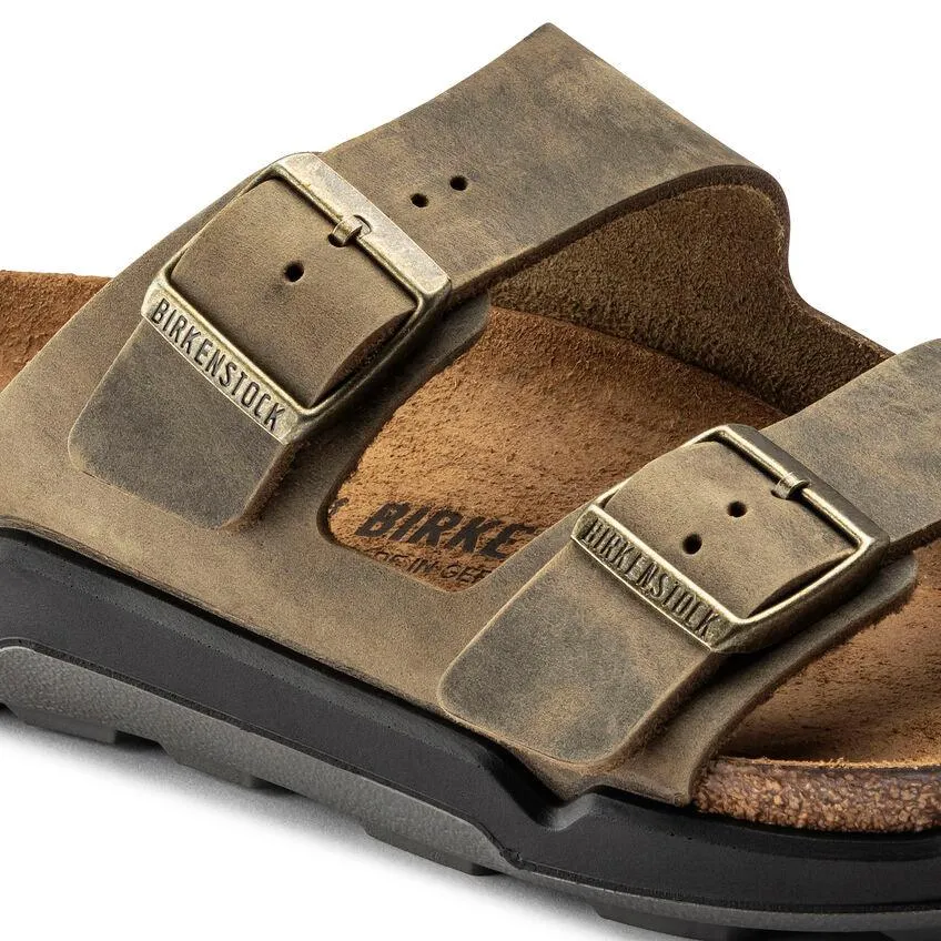 Birkenstock Arizona Crosstown Faded Khaki Olive Oiled Leather