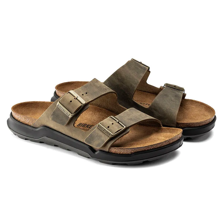 Birkenstock Arizona Rugged Oiled Faded Khaki Men's