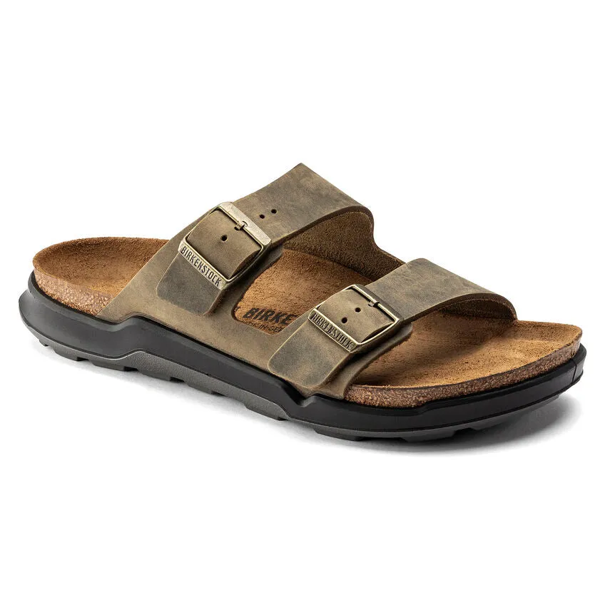 Birkenstock Arizona Rugged Oiled Faded Khaki Men's