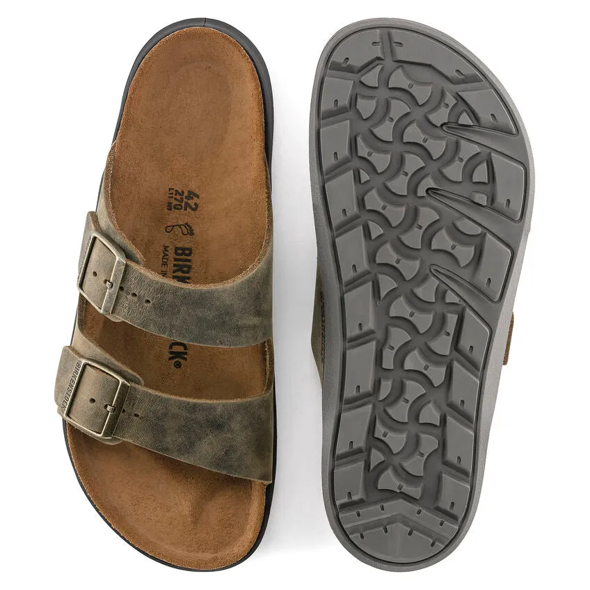 Birkenstock Arizona Rugged Oiled Faded Khaki Men's