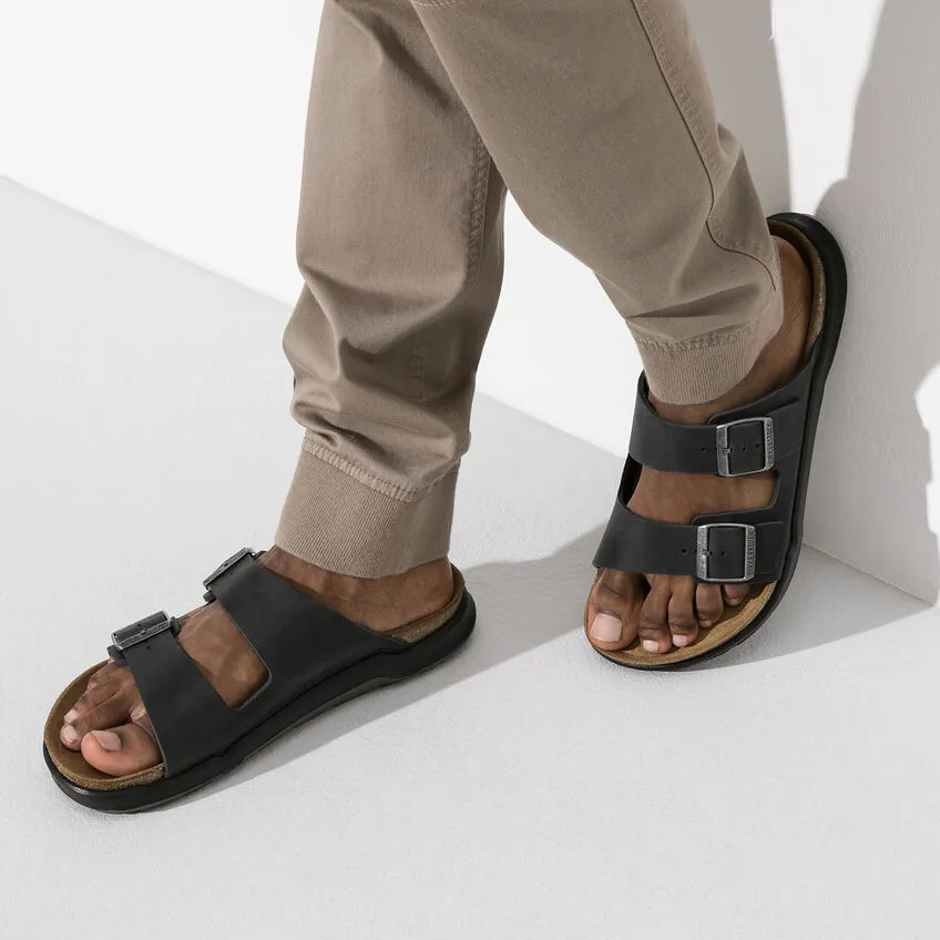 BIRKENSTOCK MENS ARIZONA RUGGED BLACK