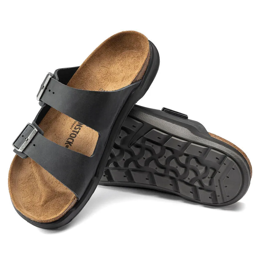 BIRKENSTOCK MENS ARIZONA RUGGED BLACK