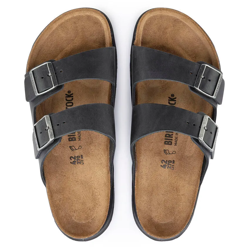 BIRKENSTOCK MENS ARIZONA RUGGED BLACK