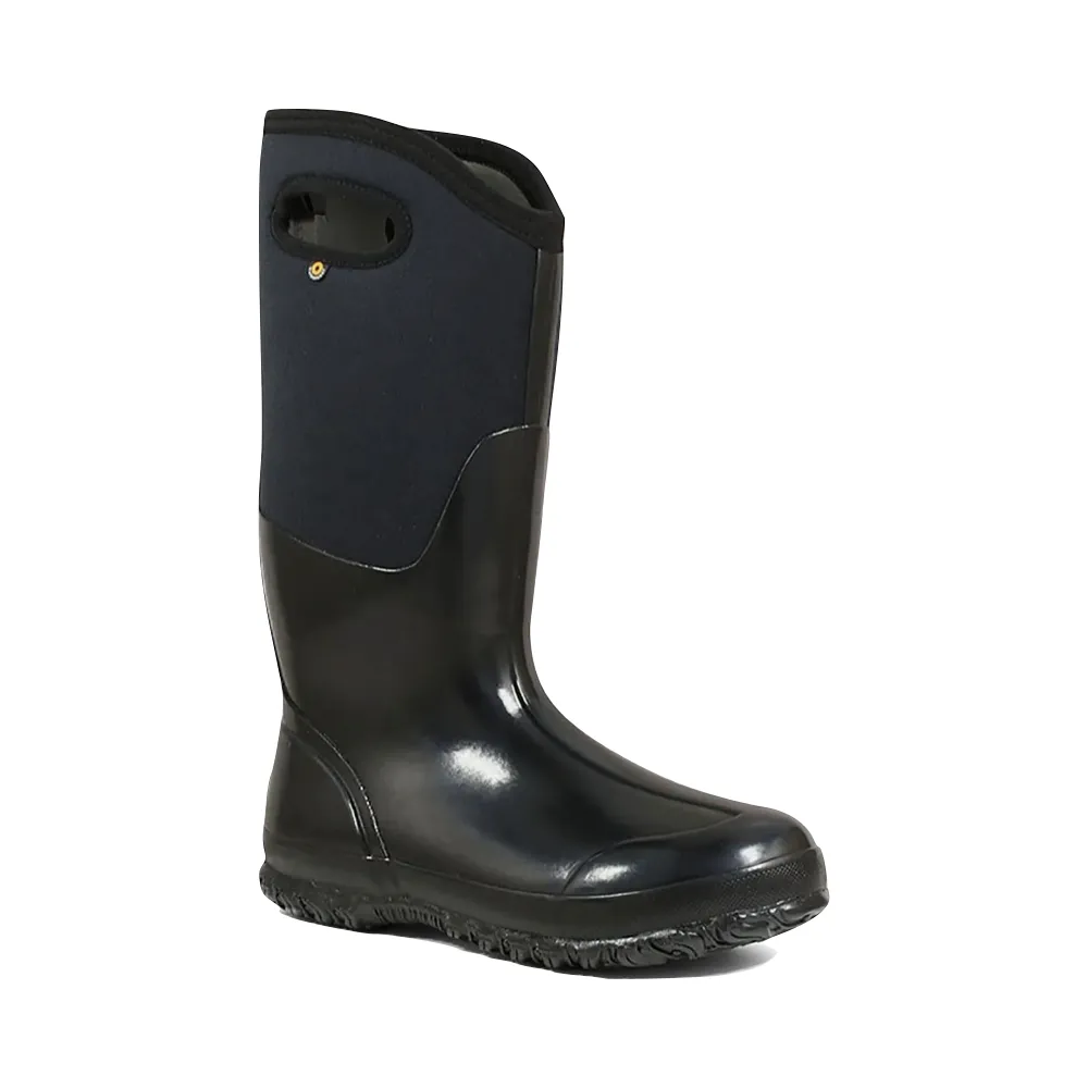 Bogs Women's Classic High With Handles Boot (Shiny Black)