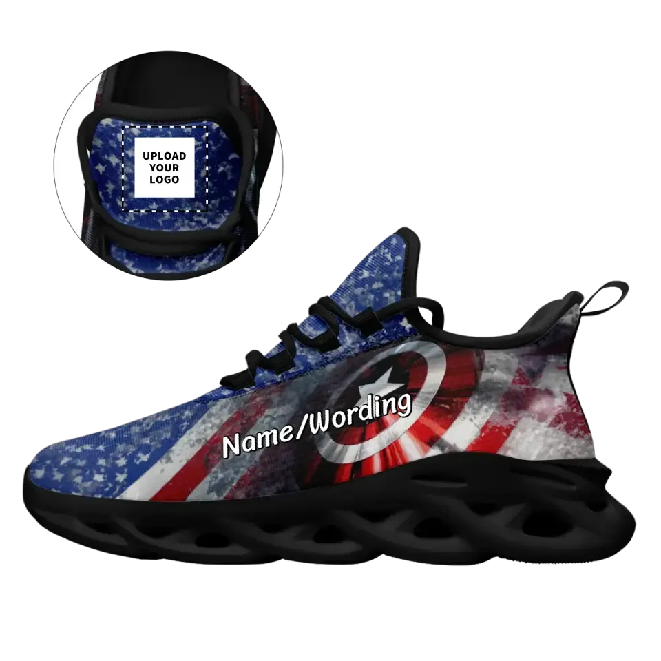 Company gift ideas for customers, Custom Corporate Gifts Personalized America Flag Sneakers, Custom USA Flag, Pride Shoes, Unique gifts Shoes,MS-23020108