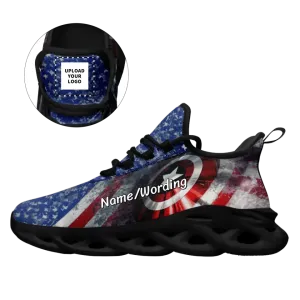 Company gift ideas for customers, Custom Corporate Gifts Personalized America Flag Sneakers, Custom USA Flag, Pride Shoes, Unique gifts Shoes,MS-23020108