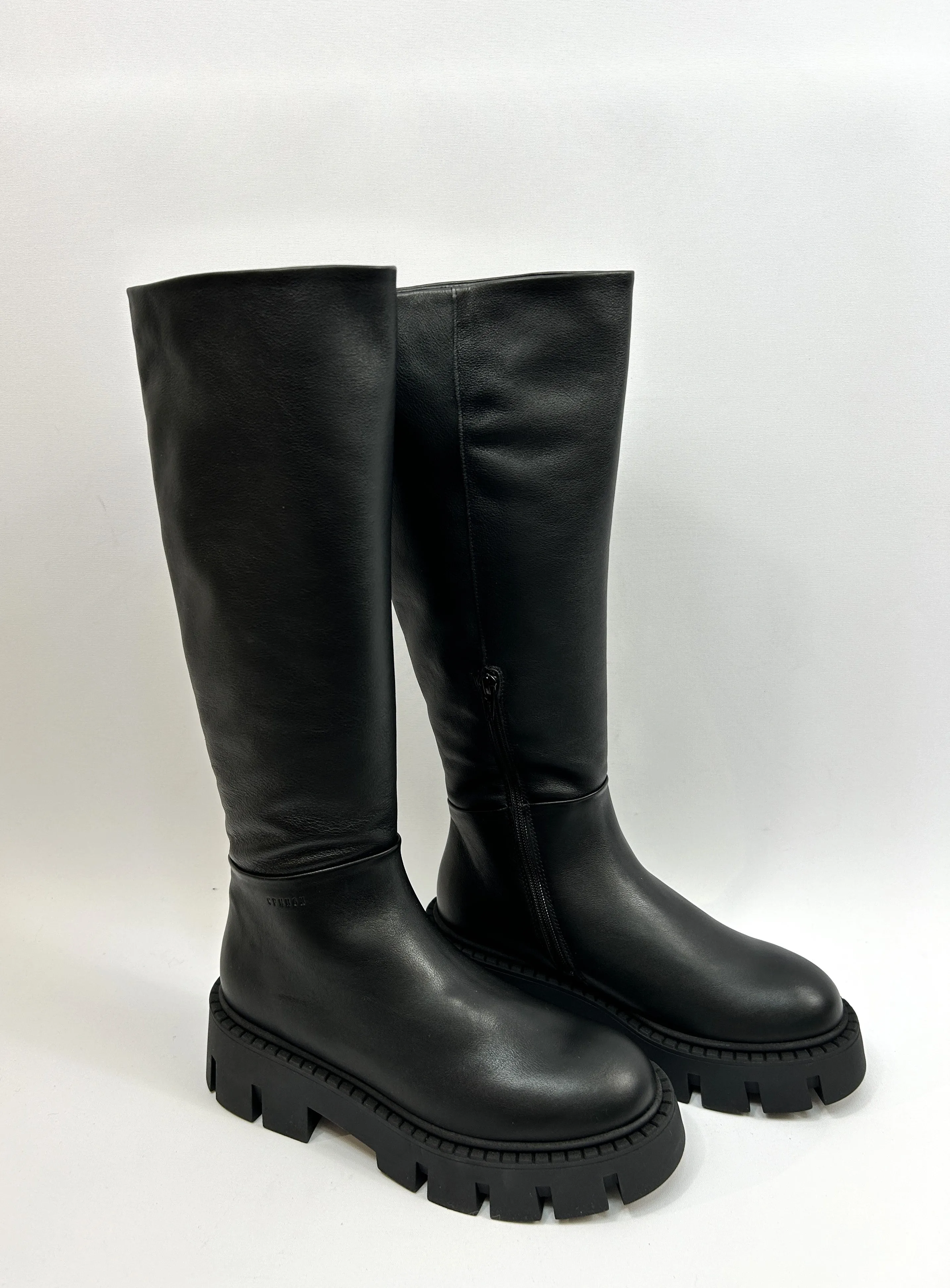 COPHENGEN Black Knee High Boots