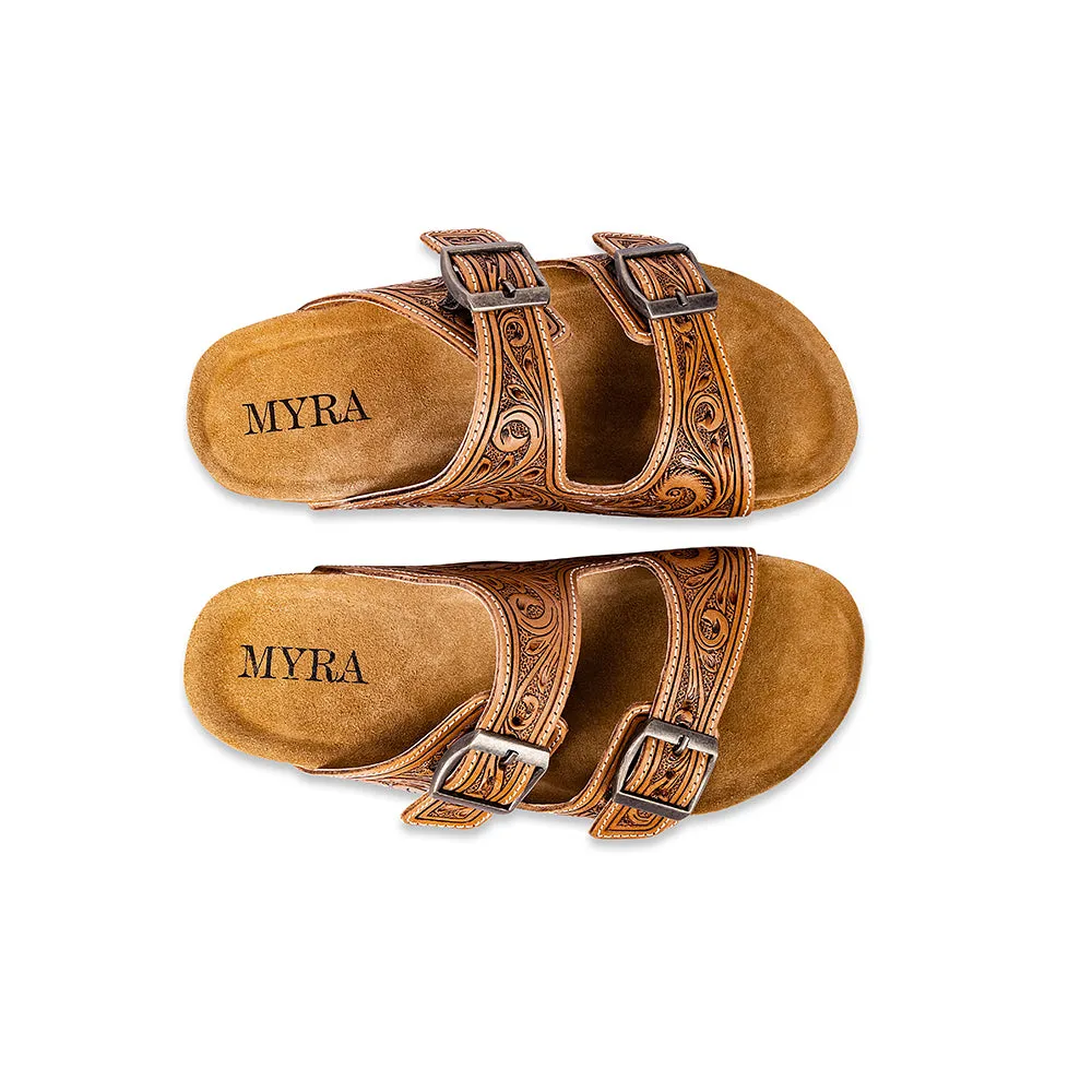 Darla Trail Hand-Tooled Sandals