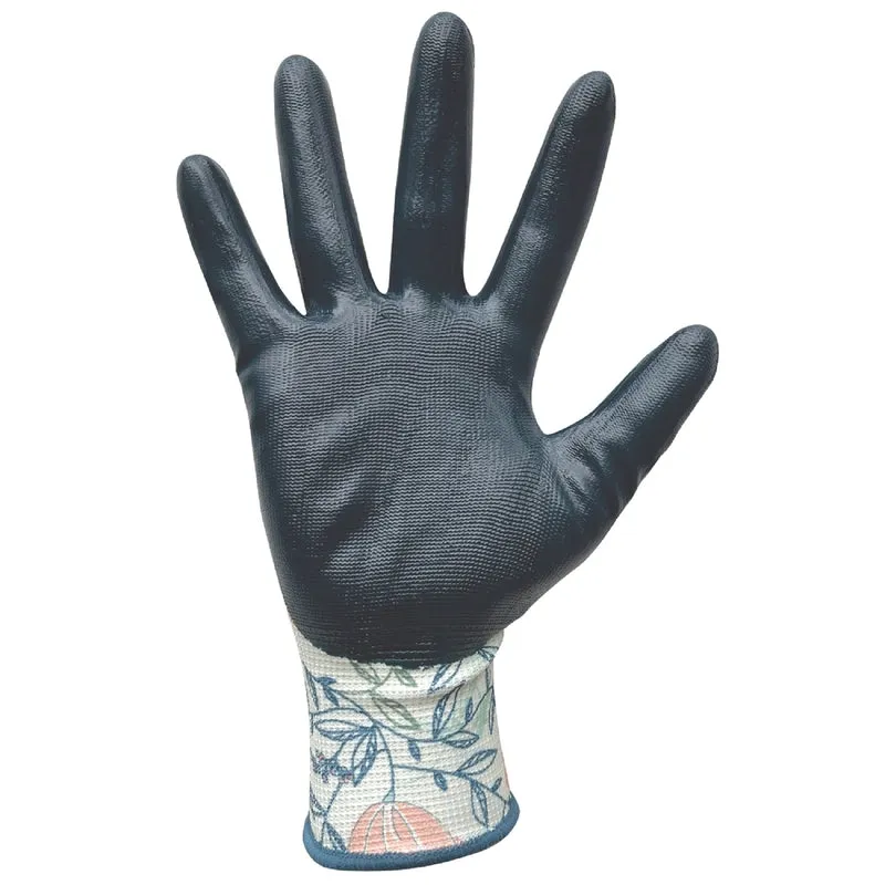 Digz M Nitrile Multicolored Gardening Gloves