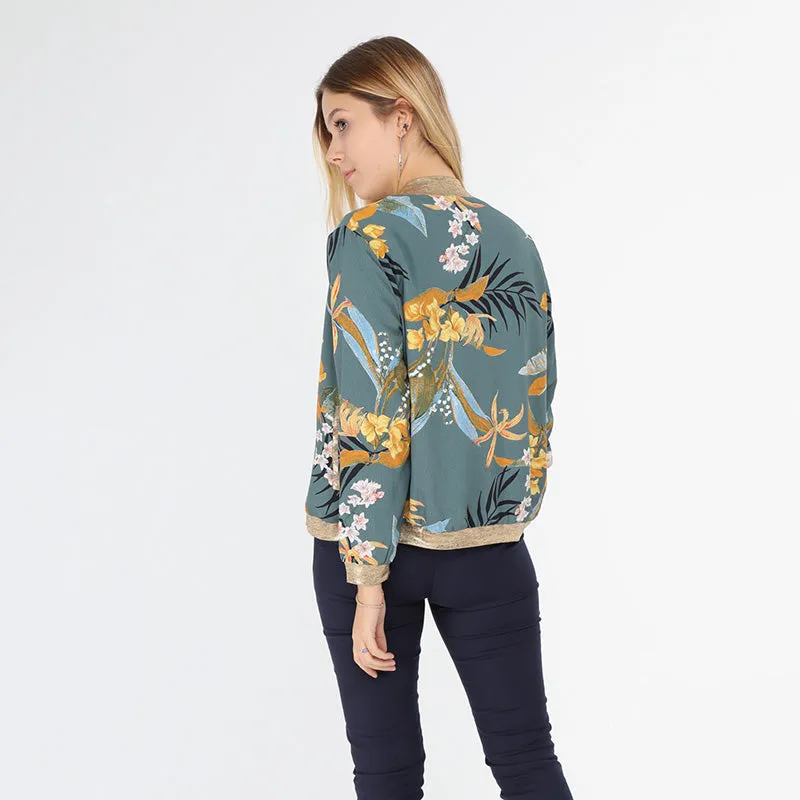 Gina Bomber Jacket Forrest Green