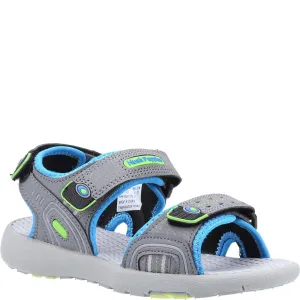 Grey Mario Quarter Strap Junior Sandals