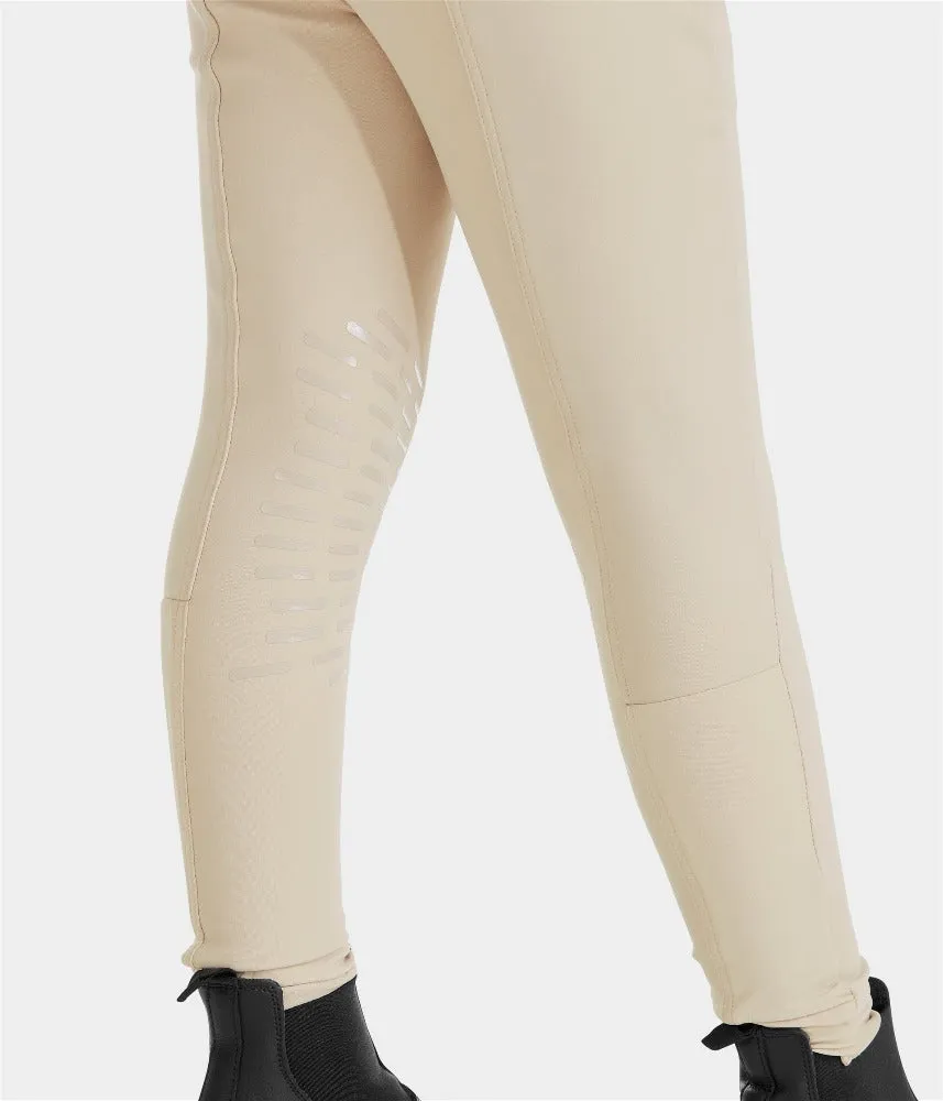 Horse Pilot X-Design Boys Knee Grip Breeches - Beige