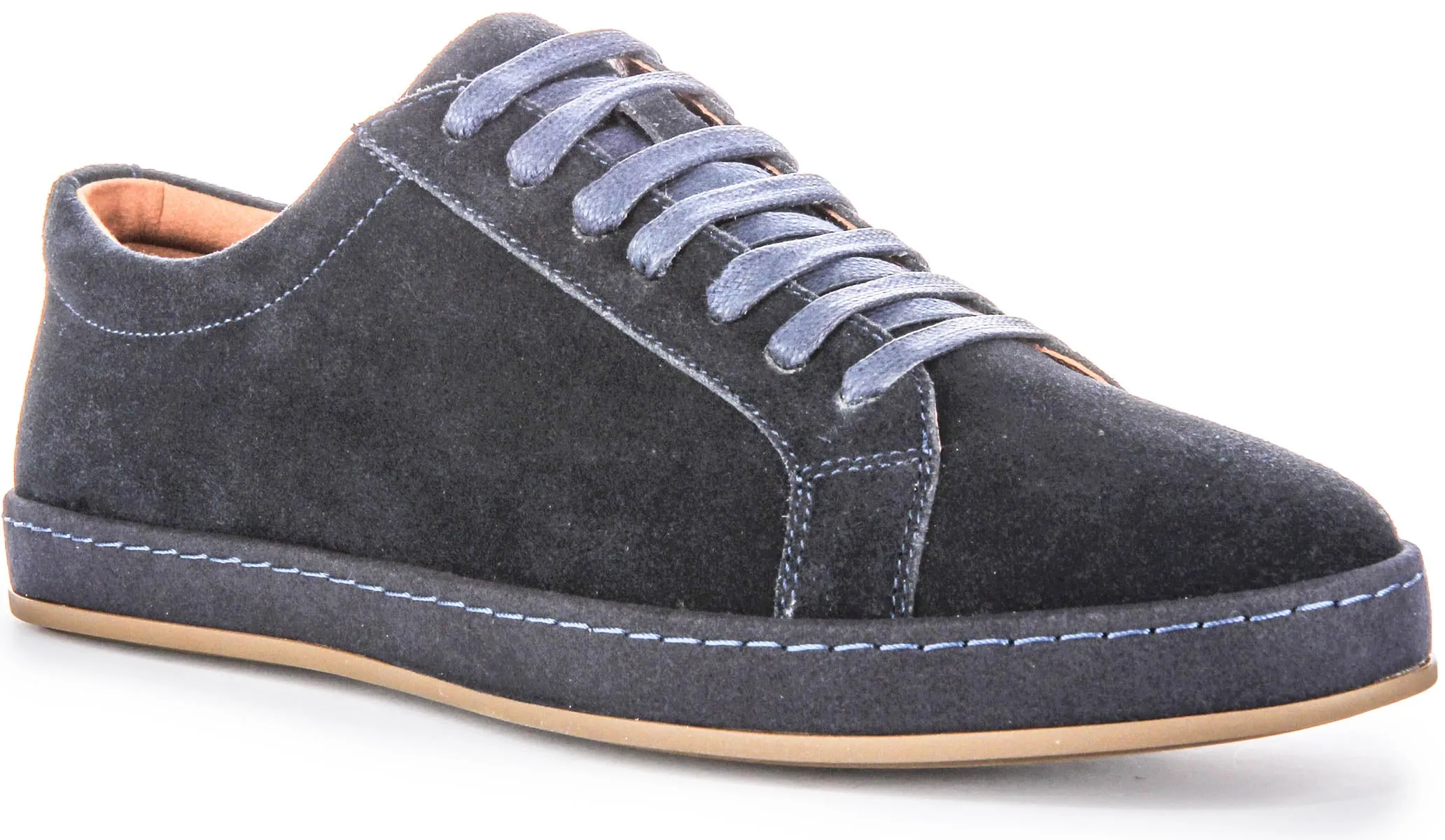 Justinreess England Jude Suede In Navy For Men