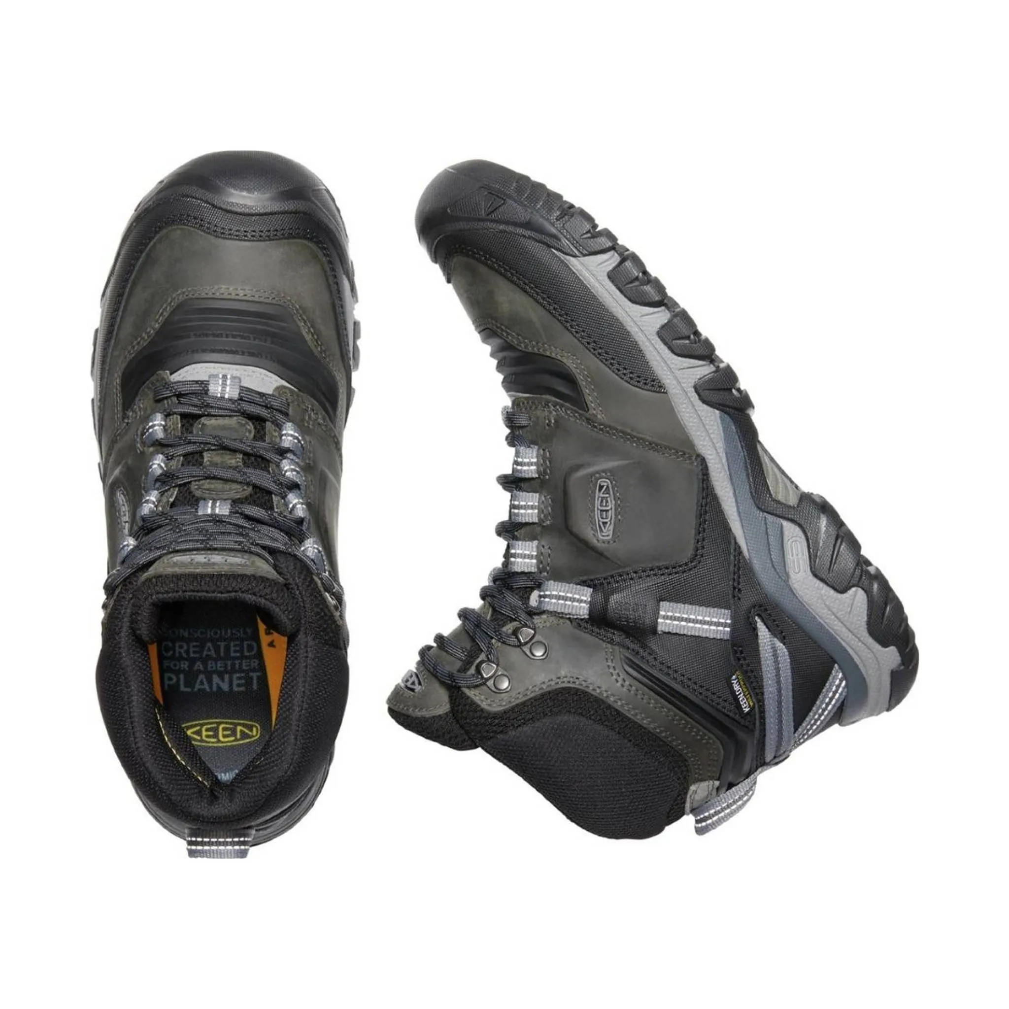 KEEN Men's Ridge Flex Mid Boot - Magnet/Black - ONLINE STORE CREDIT/EXCHANGE ONLY