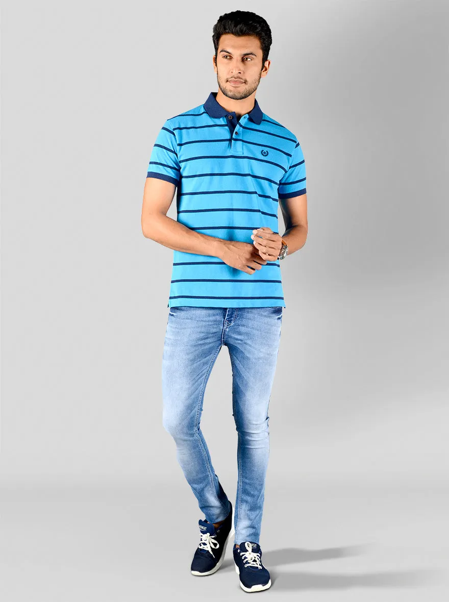 Light Blue Slim Fit Jeans | Greenfibre