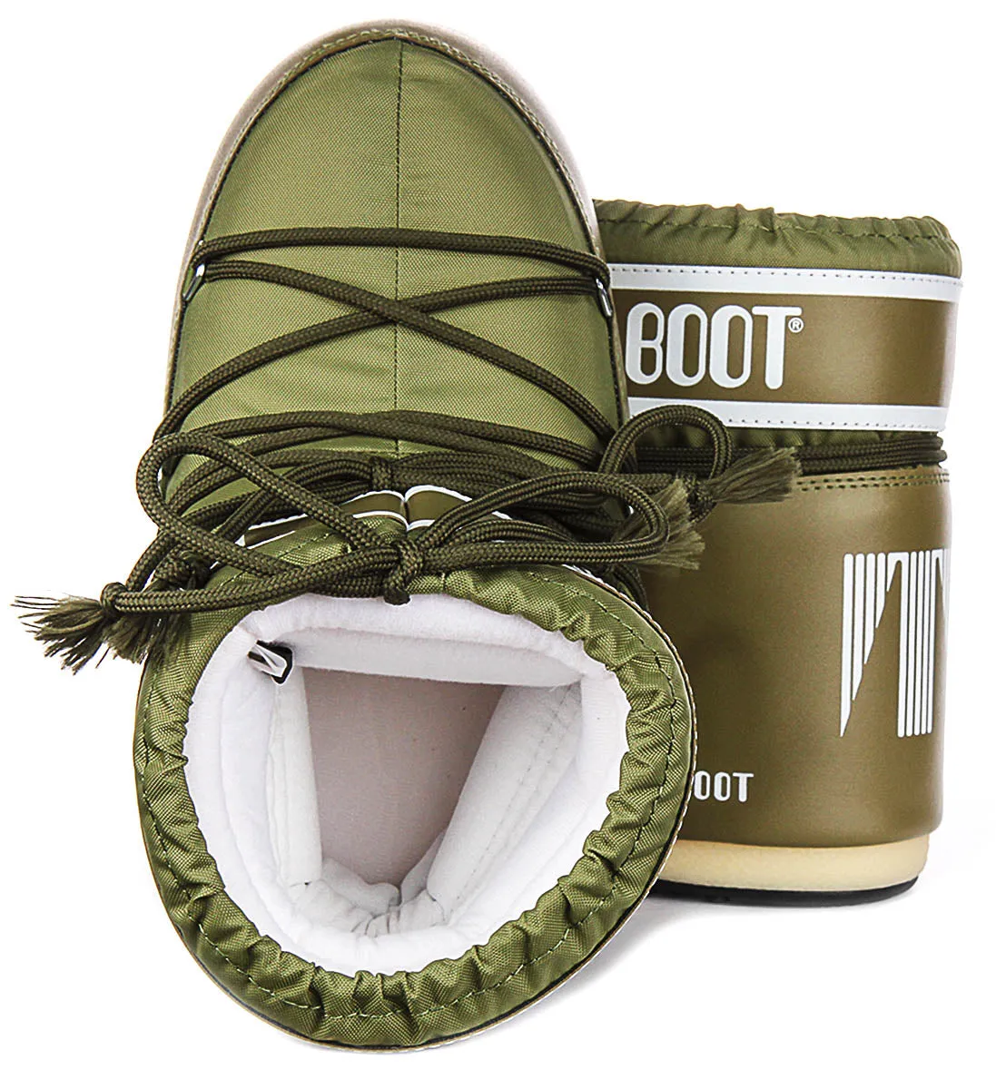 Moon Boot Icon Low Nylon In Khaki For Women