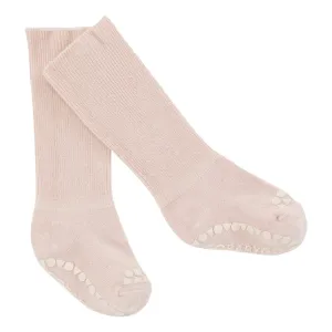 Non-Slip Grip Socks - Bamboo Mini - Soft Pink