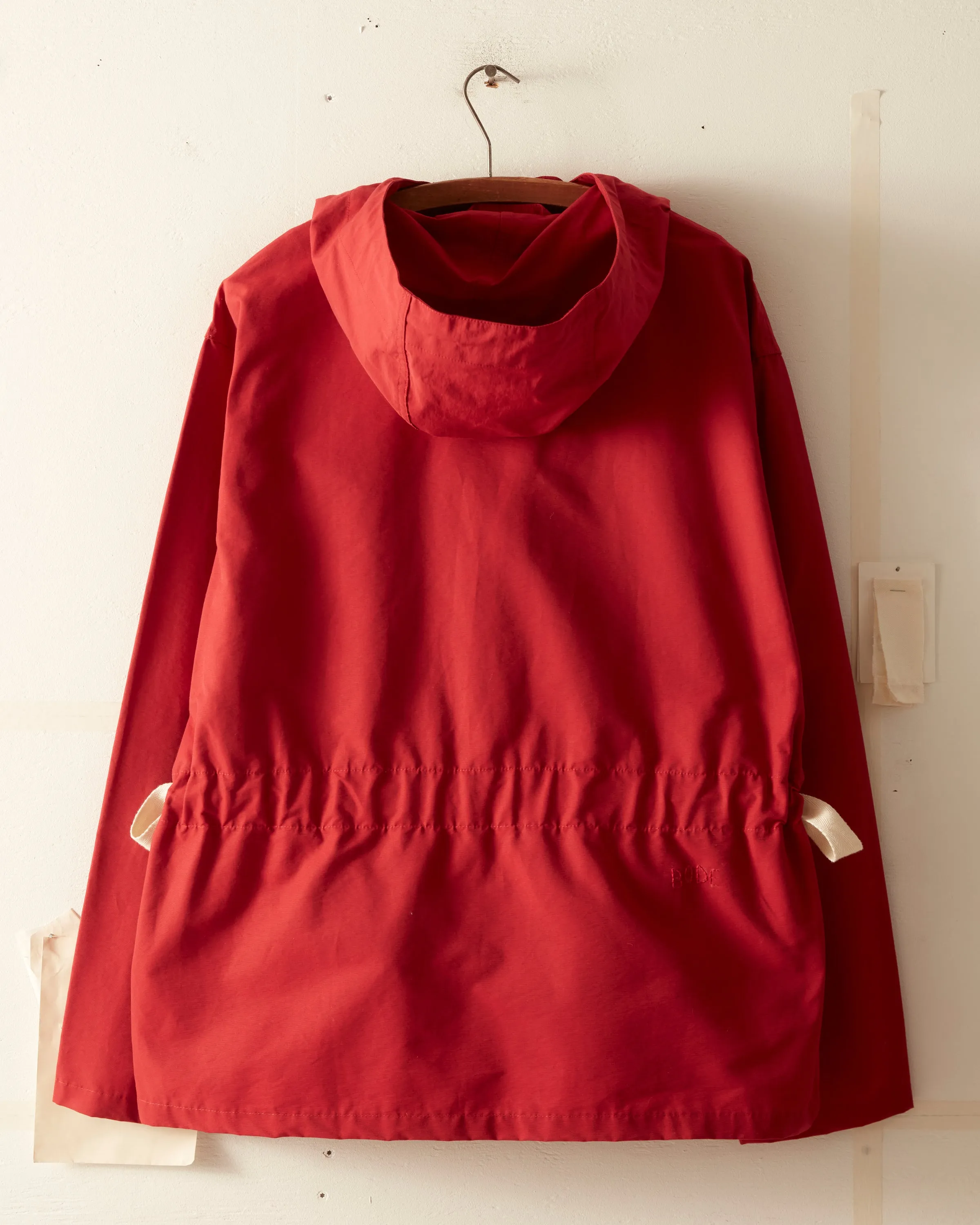 Nylon Tie Anorak - Red