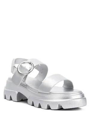 Silas Metallic Chunky Sandals