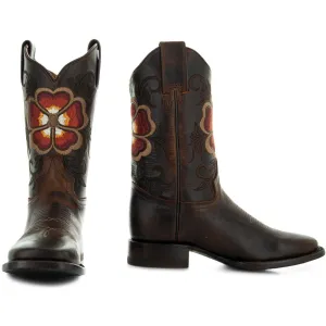 Soto Boots Embroidered Floral Pedal Cowgirl Boots M4005