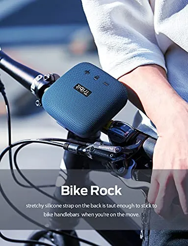 Tribit StormBox Micro Bluetooth Speaker, IP67 Waterproof & Dustproof Portable Outdoor Speaker, Bike Speakers with Powerful Loud Sound, Advanced TI Amplifier, Built-in XBass, 100ft Bluetooth Range