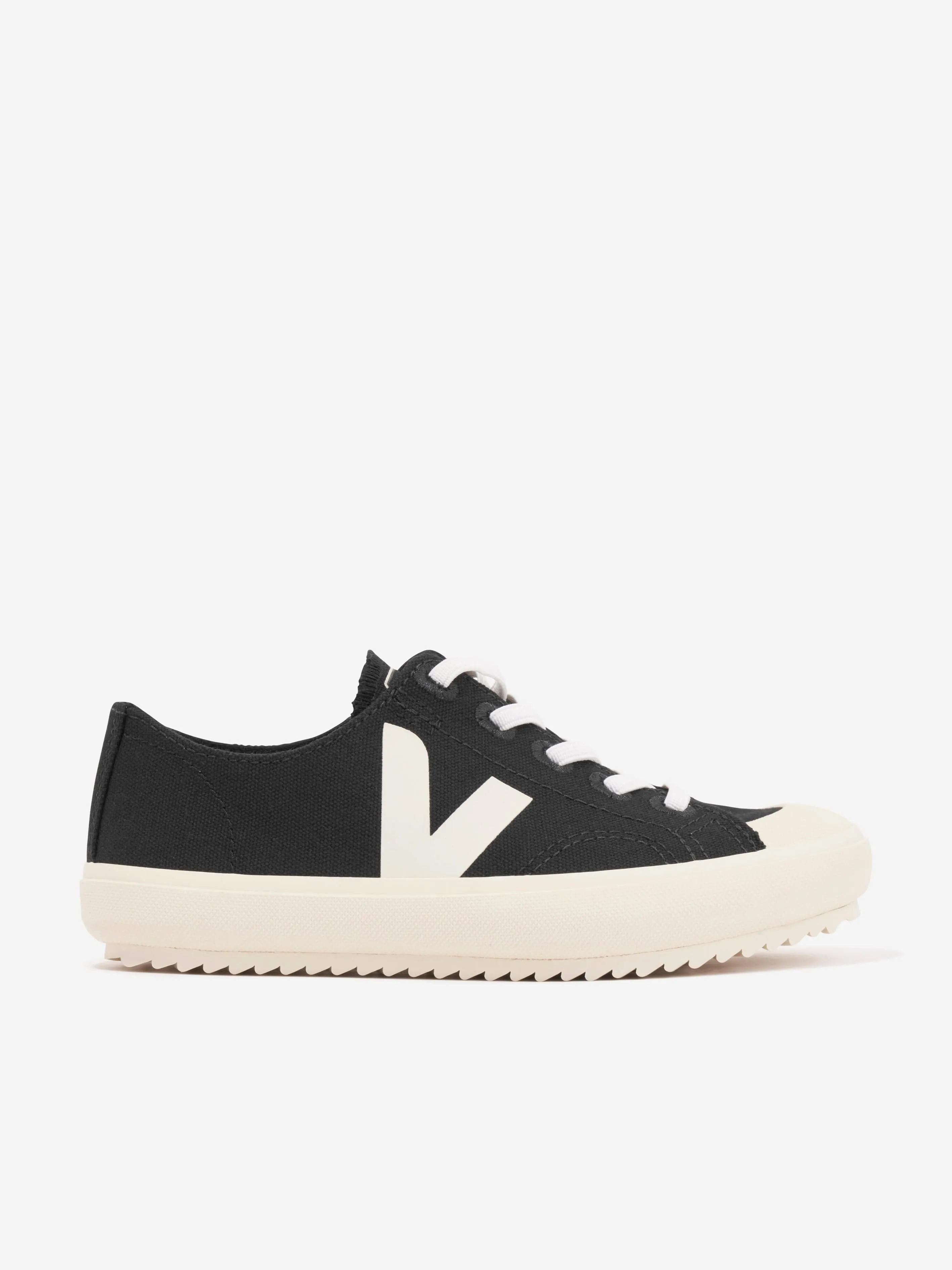 Veja Kids Small Flip El Lace Up Trainers in Black