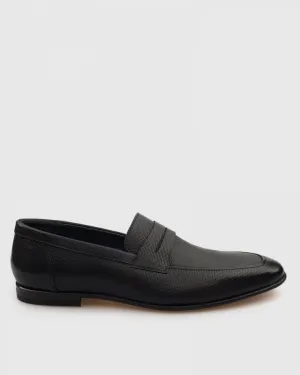 VINCENT & FRANKS VFSS19BEL PERFORATED BLACK LOAFER